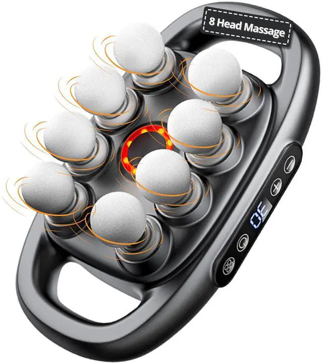 Main image of 8 Head Massage Gun Deep Tissue for Neck, Shoulder, Back Massager Massage Gun Deep Tissue for Muscle Recovery Quiet, Portable & Powerful Full Body Tool Ideal Gift for Men & Women