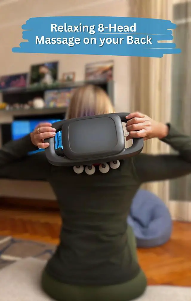Alt view image 6 of 7 - 8 Head Massage Gun Deep Tissue for Neck, Shoulder, Back Massager Massage Gun Deep Tissue for Muscle Recovery Quiet, Portable & Powerful Full Body Tool Ideal Gift for Men & Women