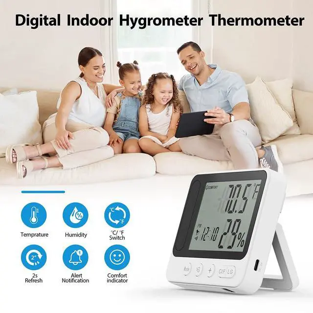 Alt view image 2 of 7 - Hidden WIFI Wireless Security MINI Camera, 4K Nanny Cam Clock 2.4G& 5G