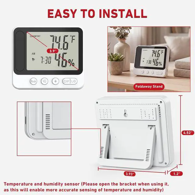 Alt view image 7 of 7 - Hidden WIFI Wireless Security MINI Camera, 4K Nanny Cam Clock 2.4G& 5G