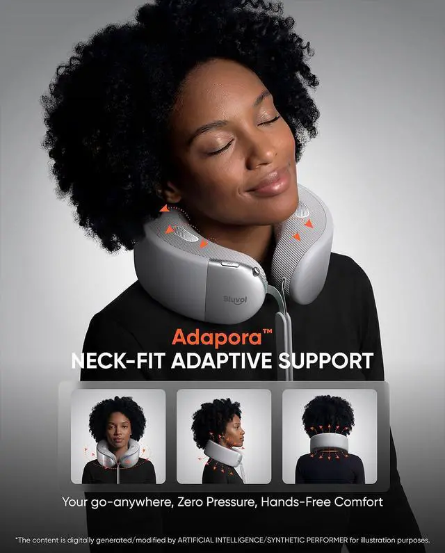 Alt view image 3 of 7 - Nest 10 Ultra Cordless Heated Neck Massager, 360° Spatial Audio