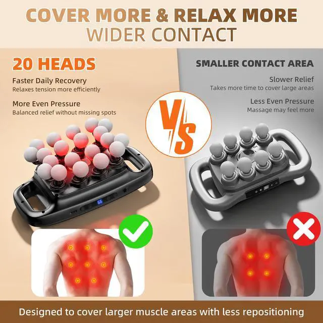 Alt view image 5 of 7 - Muscle Massage Gun, Percussion Multiple Head for Shoulder Pain Relief