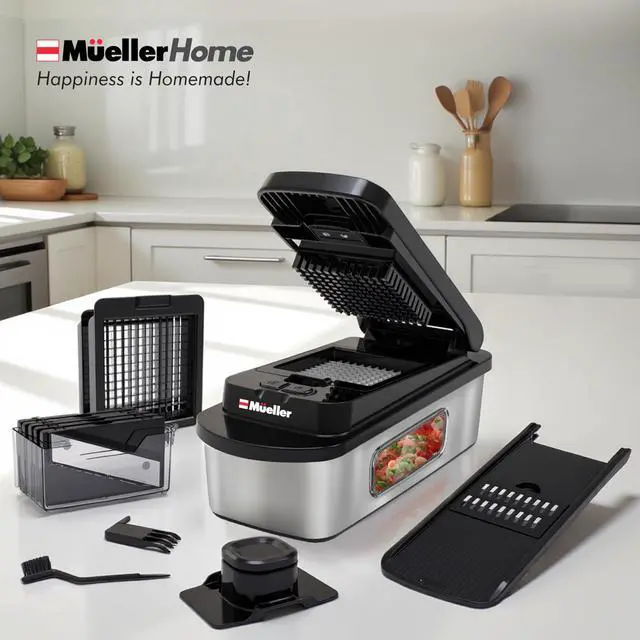 Alt view image 7 of 7 - Pro-Series 10-in-1 Stainless Steel Multi Vegetable Chopper