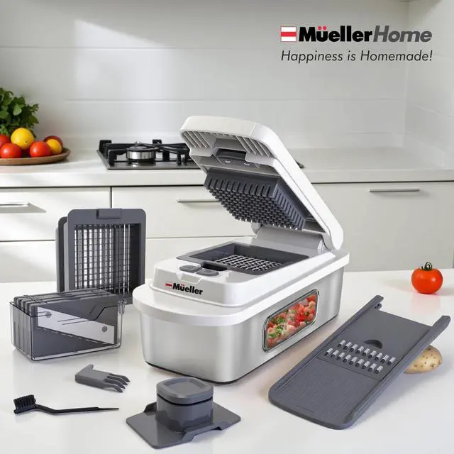Alt view image 7 of 7 - Pro-Series 10-in-1, Stainless Steel Multi Vegetable Chopper