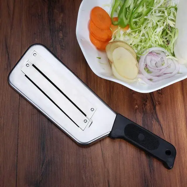 Alt view image 6 of 7 - Cabbage Kitchen Knife Slicer Chopper Shredder Sauerkraut Cutter Coleslaw Grater (Black)