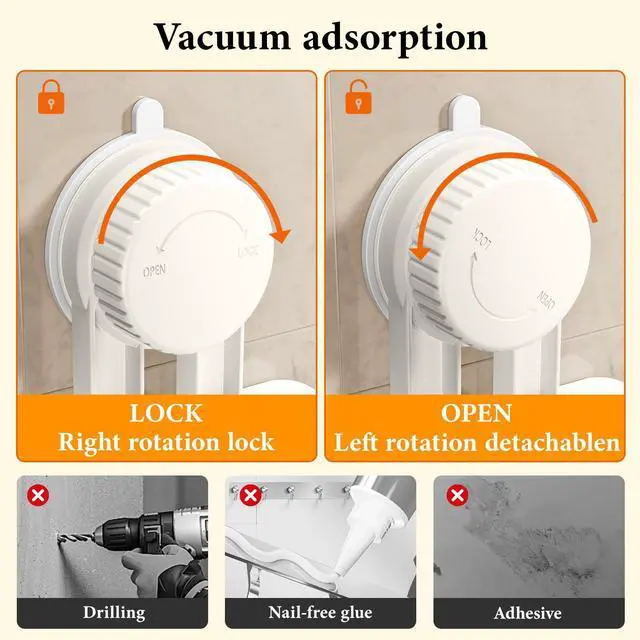 Alt view image 3 of 7 - Universal Hair Dryer Holder With Hook Featuring Plug And Cord Organizer