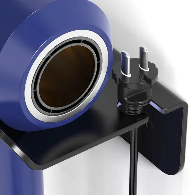 Alt view image 6 of 7 - Hair Dryer Holder Wall Mounted Self Adhesive No Drill with Cord Organizer, Stainless Steel Storage for Bathroom Vanity Cabinet