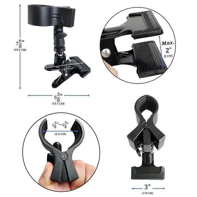 Alt view image 2 of 7 - Rotatable Hair Dryer Holder, Black