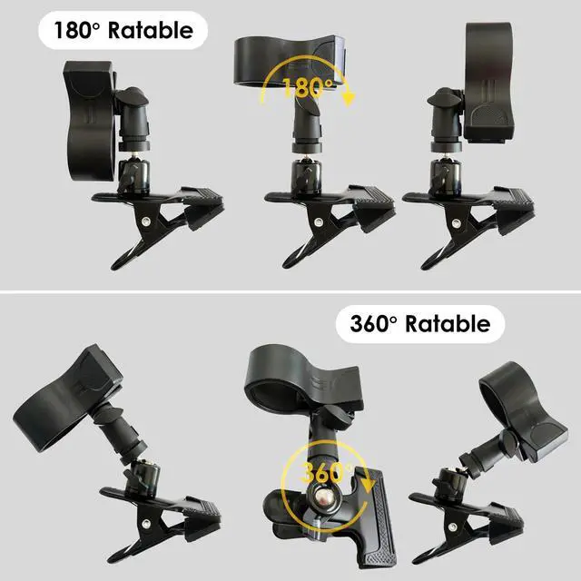 Alt view image 3 of 7 - Rotatable Hair Dryer Holder, Black