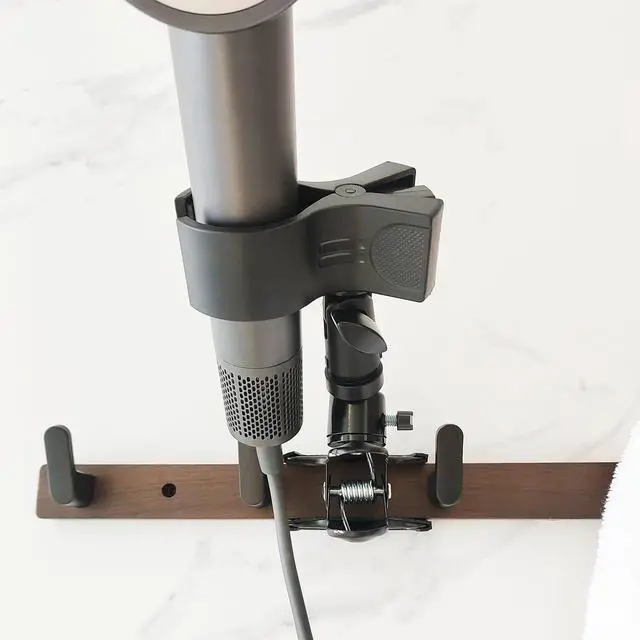 Alt view image 6 of 7 - Rotatable Hair Dryer Holder, Black