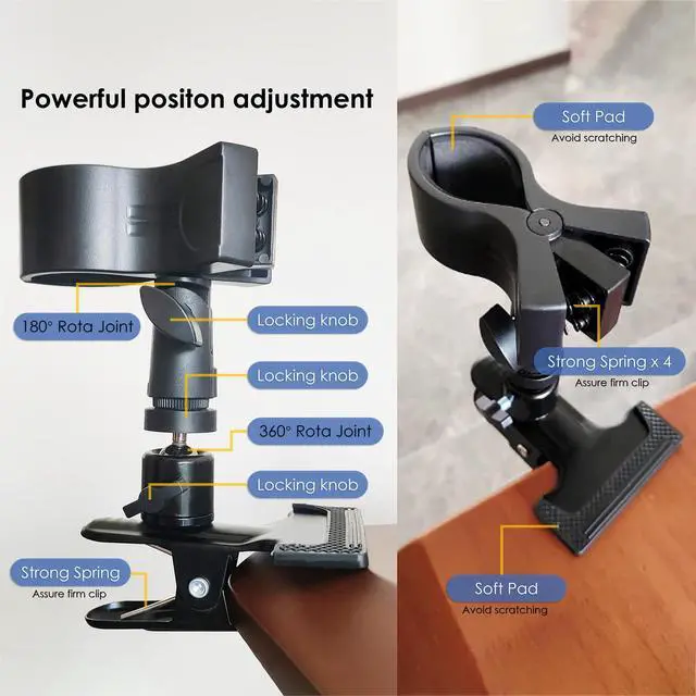Alt view image 4 of 7 - Rotatable Hair Dryer Holder, Black