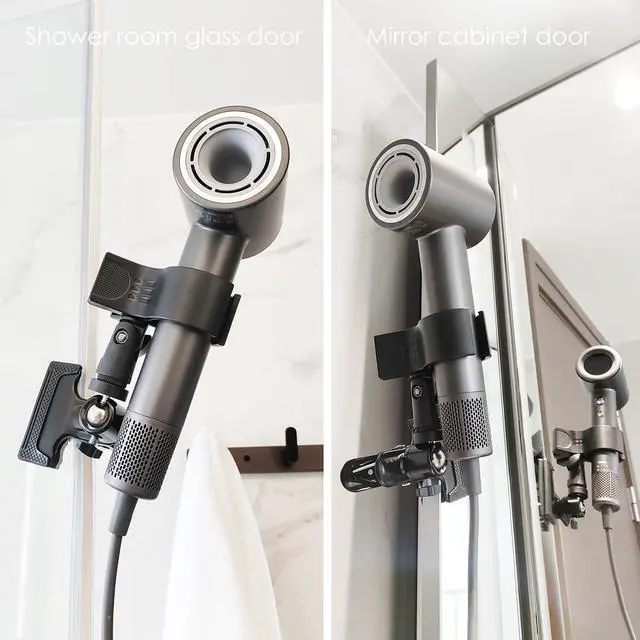 Alt view image 7 of 7 - Rotatable Hair Dryer Holder, Black