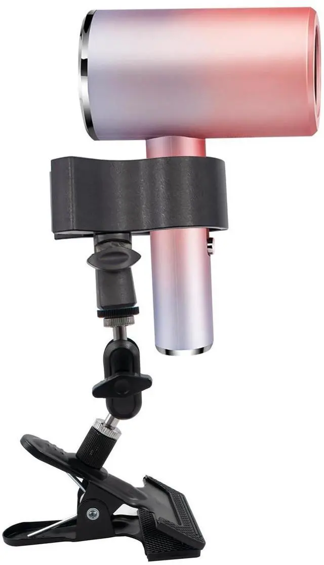 Main image of Hands-Free Hair Dryer Holder with Double Ball Adjustment, 360° Rotating Portable Clamp-on Mount Lazy Blow Dryer Stand for Bathroom, Hair Salon, Makeup Room