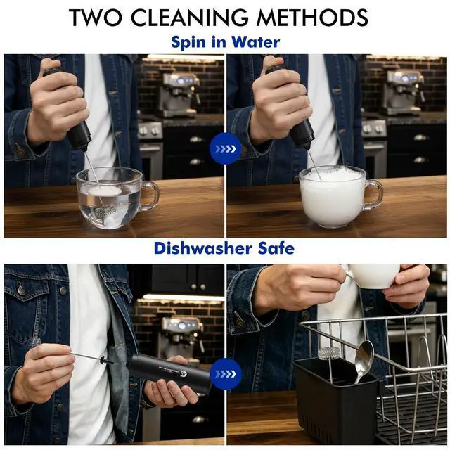 Alt view image 5 of 7 - Handheld Rechargeable Milk Frother Wand
