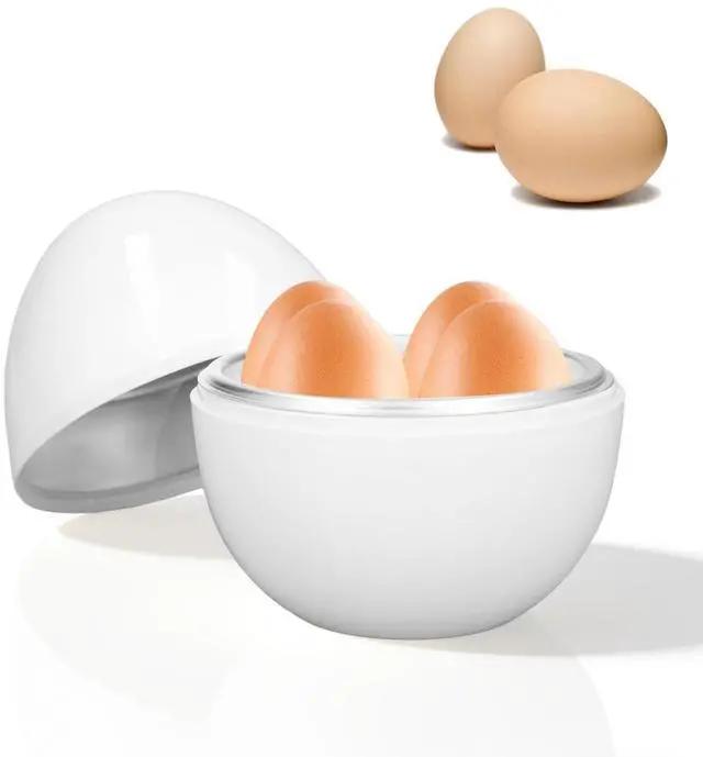 Main image of Hard Boiled Egg Cooker, Electric Cooker 4 Eggs Capacity Compact Design Microwave Function Boiler Easy to Use for Home Kitchen