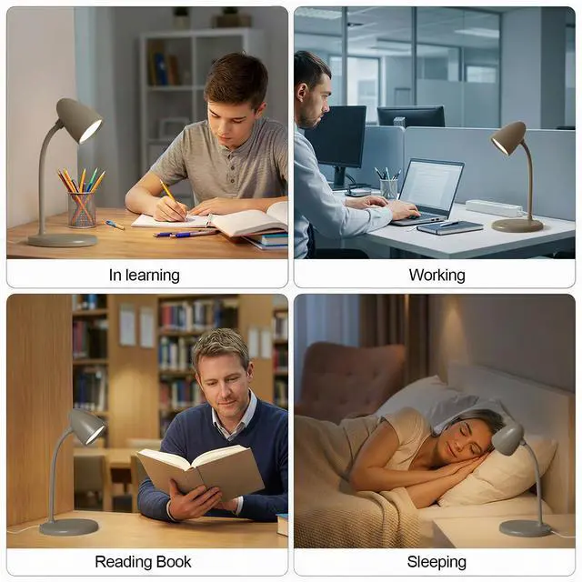 Alt view image 3 of 7 - LED Desk Lamp for Home Office,Dimmable Table Lamp 3 Light Colors
