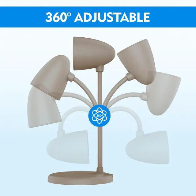 Alt view image 6 of 7 - LED Desk Lamp for Home Office,Dimmable Table Lamp 3 Light Colors