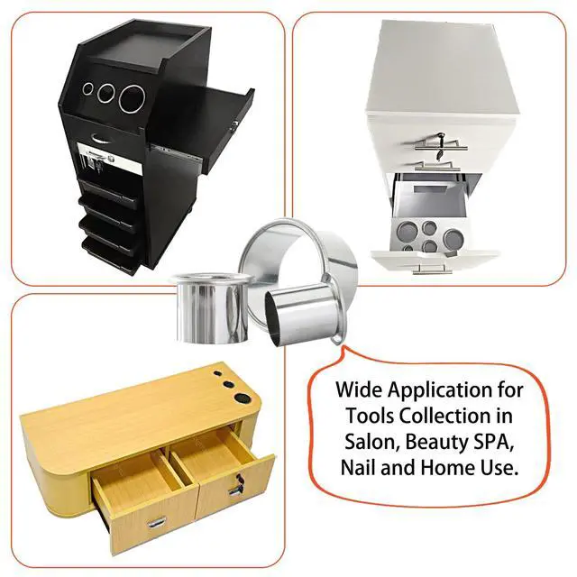 Alt view image 6 of 6 - Hair Styling Station with Dryer, Curling Iron, Comb Holder and Tube Organizer