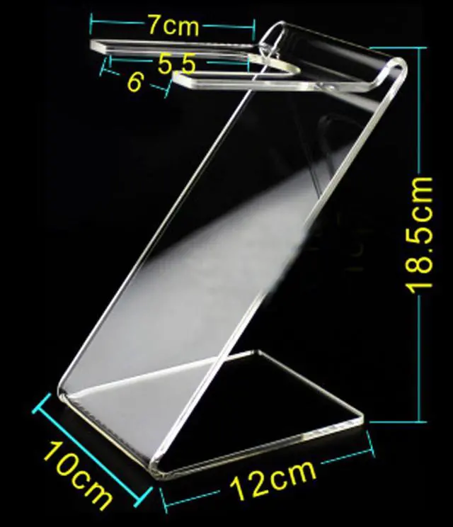 Alt view image 2 of 3 - 1PC Clear Acrylic Hair Dryer Holder Hair Dryer Display Rack Salon Home Bathroom Blow Dryer Holder Stand Hair Styling Tool Storage Organizer