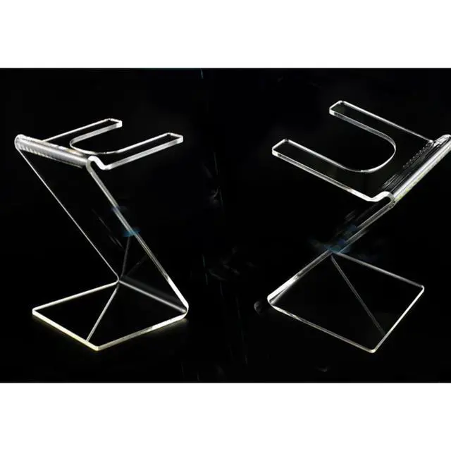Alt view image 3 of 3 - 1PC Clear Acrylic Hair Dryer Holder Hair Dryer Display Rack Salon Home Bathroom Blow Dryer Holder Stand Hair Styling Tool Storage Organizer