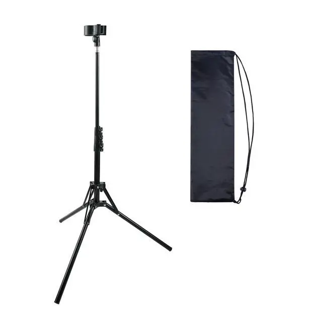 Alt view image 4 of 7 - Hair Dryer Tripod Stand with Universal Clip, 20-63 Inch Adjustable Tripod Holder, Black