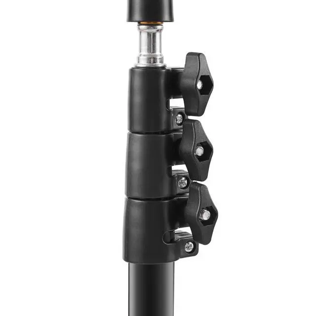 Alt view image 6 of 7 - Hair Dryer Tripod Stand with Universal Clip, 20-63 Inch Adjustable Tripod Holder, Black