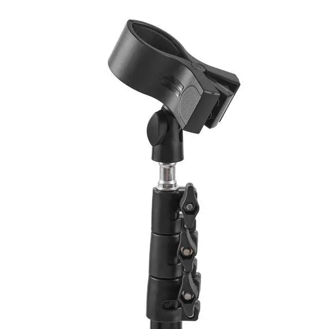 Alt view image 7 of 7 - Hair Dryer Tripod Stand with Universal Clip, 20-63 Inch Adjustable Tripod Holder, Black