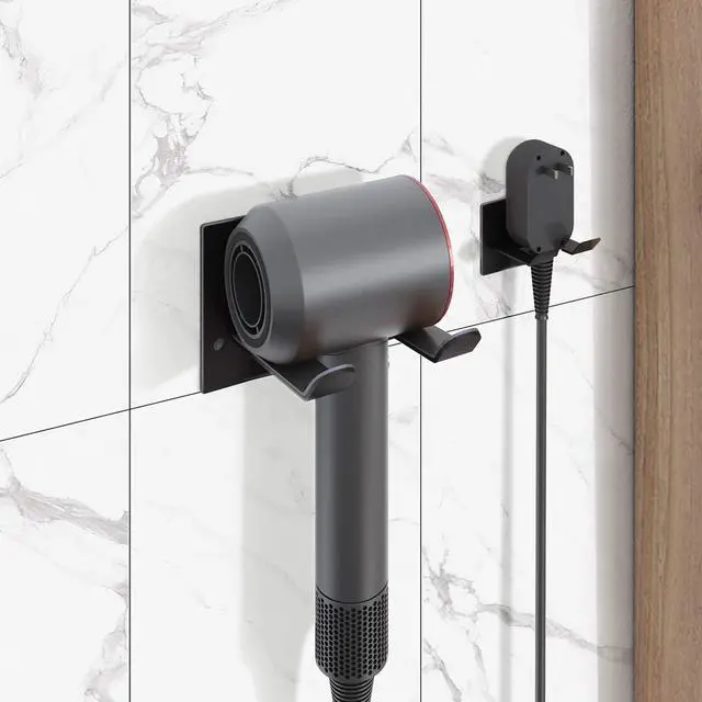 Alt view image 5 of 7 - Self Adhesive Hair Dryer Holder Wall Mounted