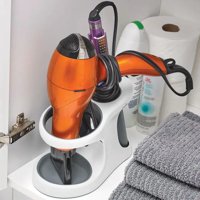 Alt view image 5 of 5 - White/Gray Style and Store Bathroom Accessory