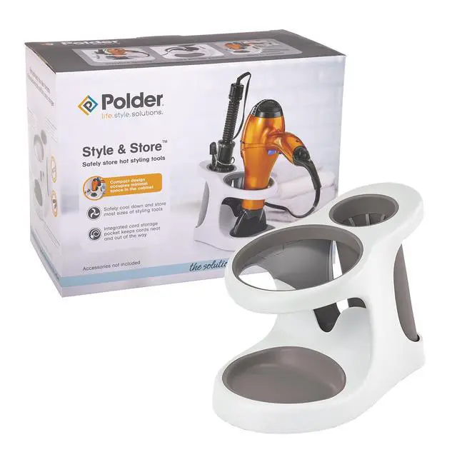 Alt view image 2 of 5 - White/Gray Style and Store Bathroom Accessory