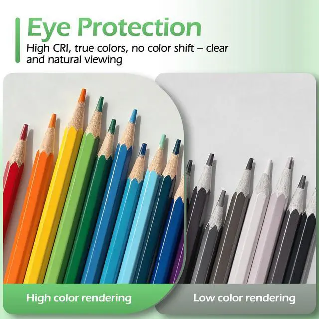 Alt view image 5 of 7 - Desk Lamps for Home Office,Small LED Reading Lamp,5000K Eye-Care Desk Light