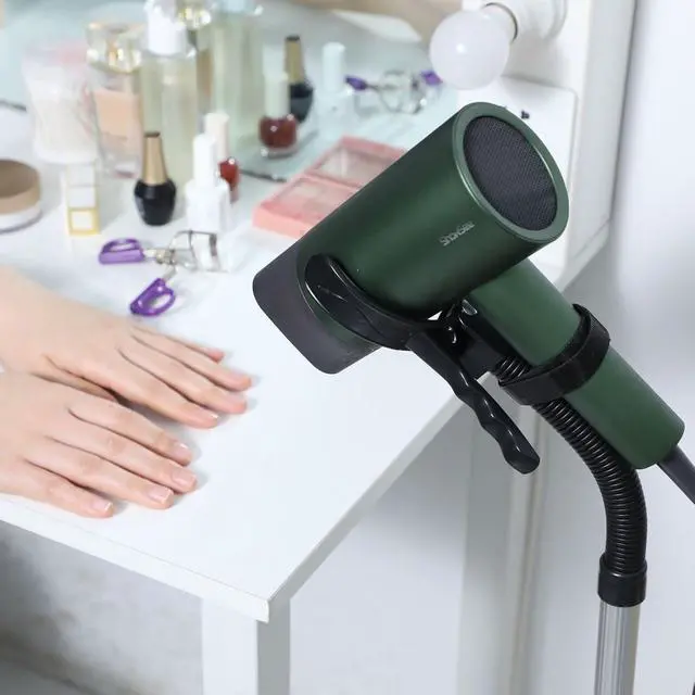 Alt view image 5 of 7 - Hair Dryer Holder Stand, Blow Dryer Holder with Heavy Base Hands-Free 360 Degree Rotation, Adjustable Height Countertop Blow Dryer Holder, Good Ideas for Gifts,Birthday,Weddings,Holidays