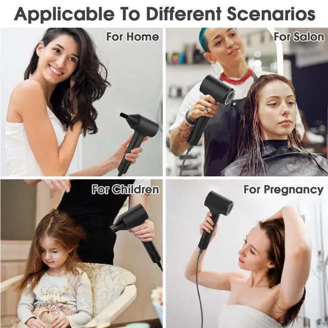 Alt view image 5 of 7 - 110000 RPM Brushless High Speed Plasma Hair Dryer for Home Travel