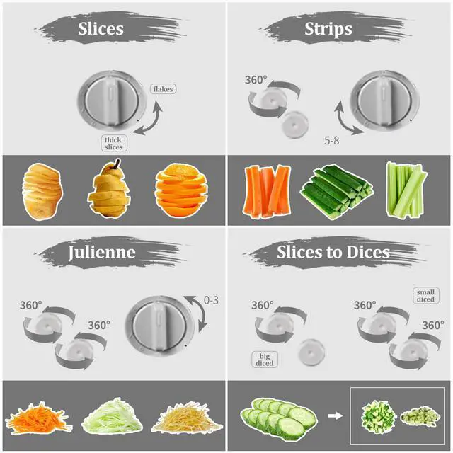 Alt view image 5 of 7 - Upgrade Safe Mandoline Slicer for Kitchen,Adjustable Vegetable Food Chopper Onion Potato Fries Cutter, Veggie Salad Julienne + Dicer, with Draining basket, Kitchen Chopping Artifact, Gift