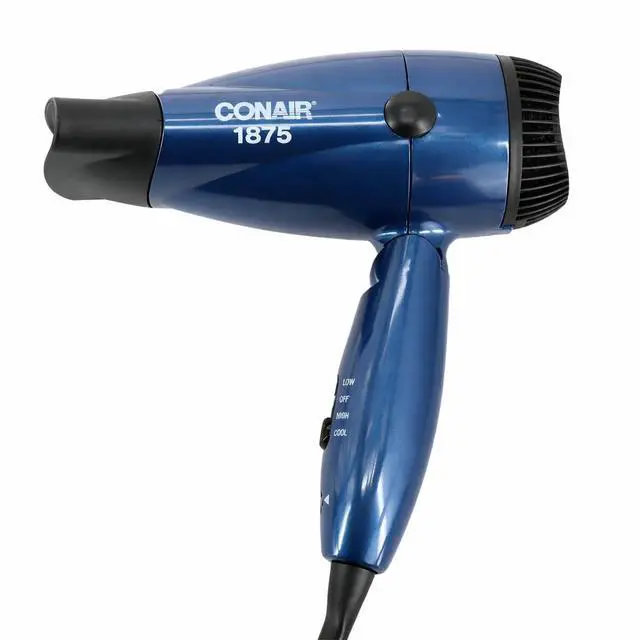 Alt view image 5 of 5 - Ion Shine Dual Voltage 1875 Watt Compact Folding Hair Dryer