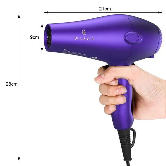 Alt view image 4 of 7 - Lightweight Ionic Hair Dryer with Diffuser, Professional Salon Style