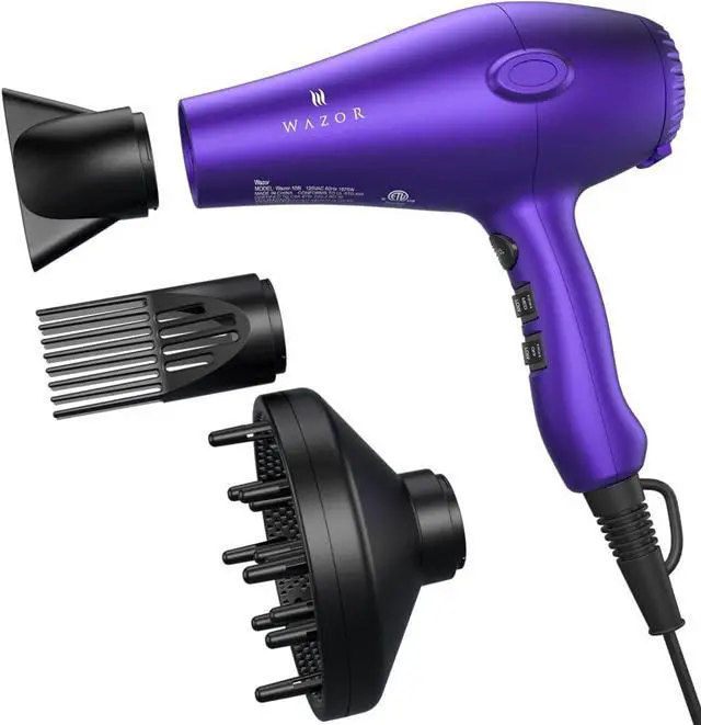Alt view image 6 of 7 - Lightweight Ionic Hair Dryer with Diffuser, Professional Salon Style