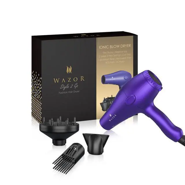 Alt view image 7 of 7 - Lightweight Ionic Hair Dryer with Diffuser, Professional Salon Style