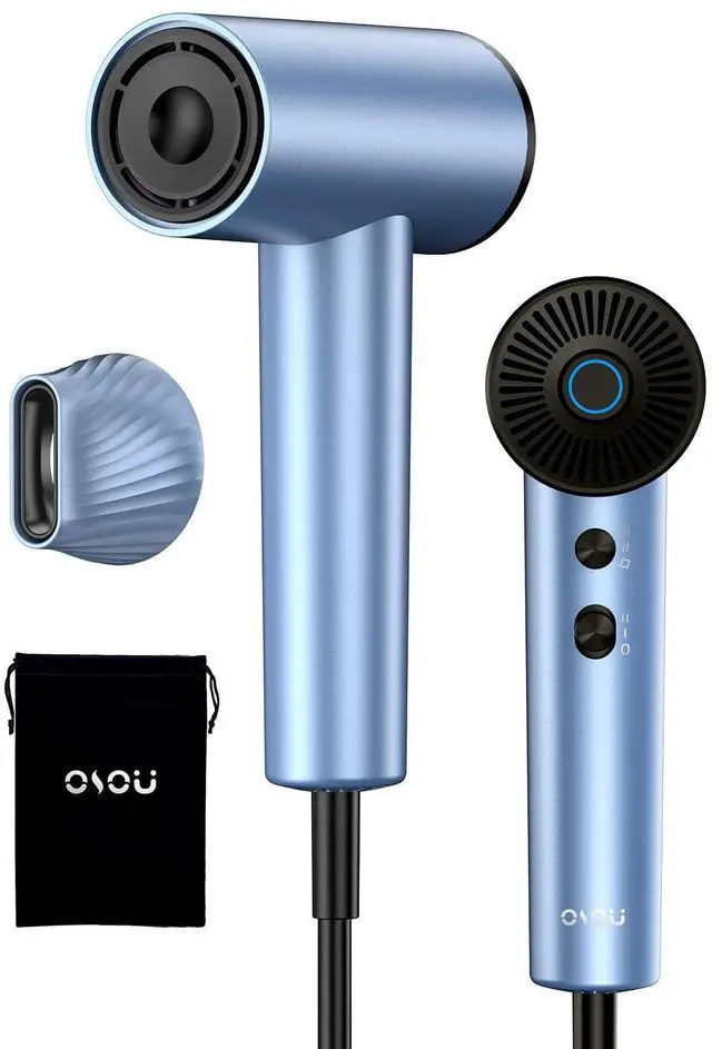 Main image of Ionic Hair Dryer, High-Speed Blow Dryer - 150,000 RPM Brushless Motor, 500 Million Negative Ions, Ultra-Light & Small, Smart Temp Control, Quiet Hairdryer for Women, Ideal for Travel, Home