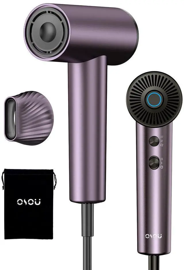 Main image of Ionic Hair Dryer, High-Speed Blow Dryer - 150,000 RPM Brushless Motor, 500 Million Negative Ions, Ultra-Light & Small, Smart Temp Control, Quiet Hairdryer for Women, Ideal for Travel, Home