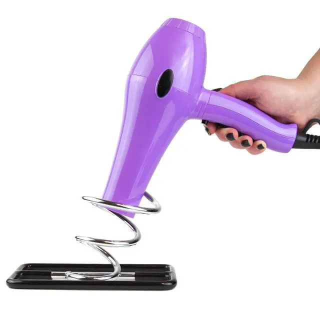 Alt view image 5 of 5 - Hair Dryer Holder - Spiral Blow Dryer Holder Stand Dryer Holster