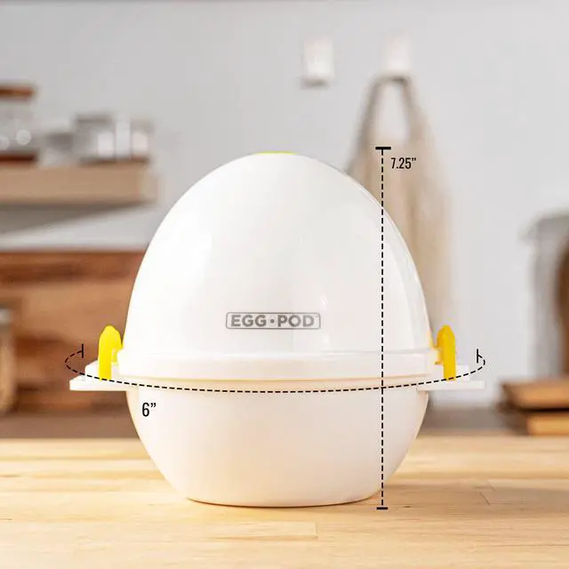 Alt view image 2 of 7 - Eggpod by Egg Cooker Wireless Microwave Hardboiled Egg Maker, Cooker, Egg Boiler & Steamer, 4 Perfectly-Cooked Hard boiled Eggs in Under 9 minutes As Seen On TV