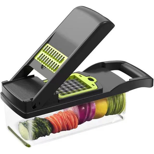 Alt view image 2 of 6 - 14-in-1 Series Vegetable Cutter, Onion Grinder, Egg Cutter, Egg Cutter with Bowl