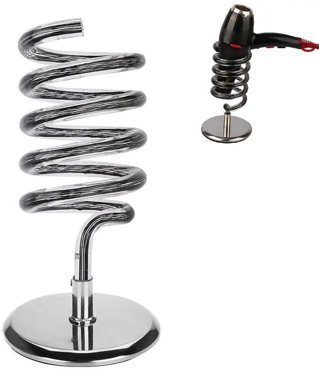 Main image of Hair Dryer Holder Countertop, Acrylic Spiral Blow Dryer Stand