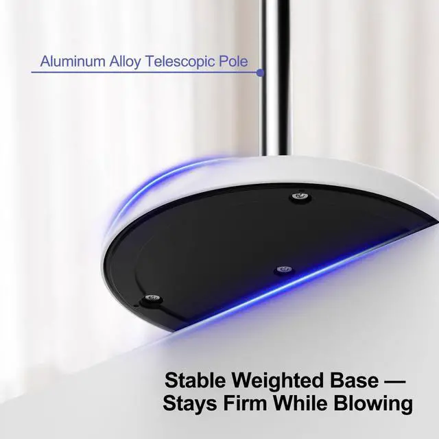 Alt view image 7 of 7 - Heavy Duty Hair Dryer Stand, 360° Rotating, Adjustable Height