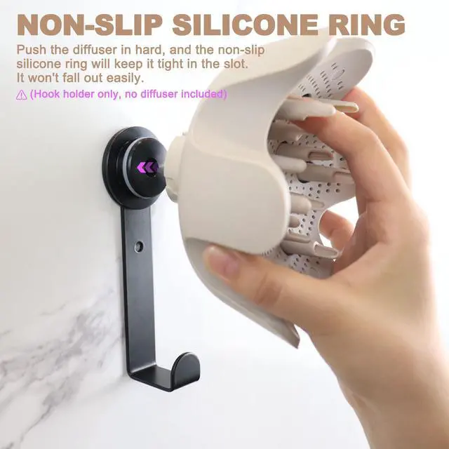 Alt view image 6 of 7 - Hair Dryer Holder for Shark FlexStyle, Wall Mount with Cord Hanger
