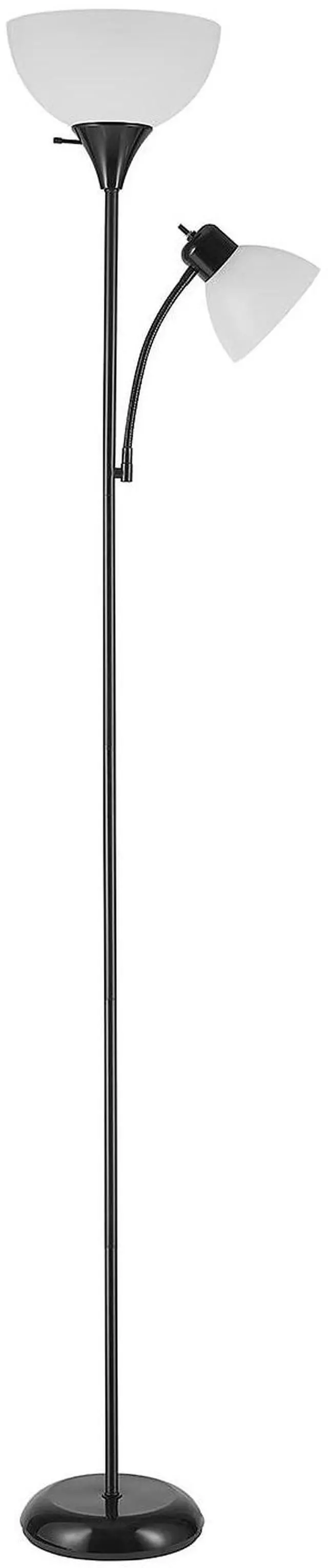 Main image of 67135 72" Floor Lamp with Adjustable Reading Light, Bright, Easy-to-Assemble Torchiere for Bedroom, Living Room & Office - Space-Saving Slim Design