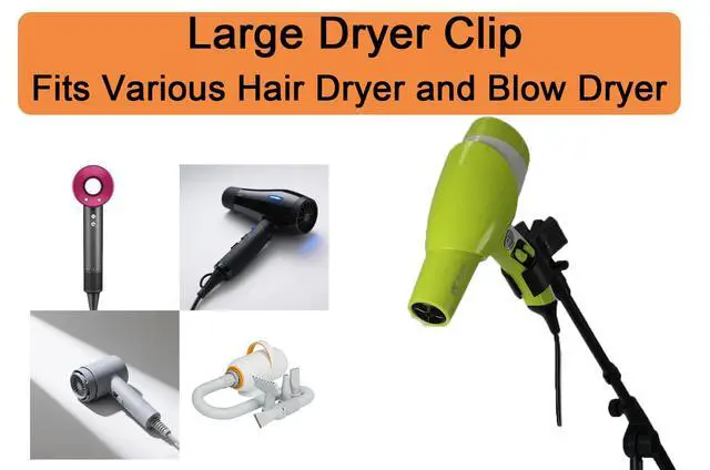 Alt view image 6 of 7 - Blow Dryer Stand Hands Free with Universal Hair Dryer Holder, Stable Heavy Duty Base, Adjustable Height 25" to 69", Free Hands to Do Other Things