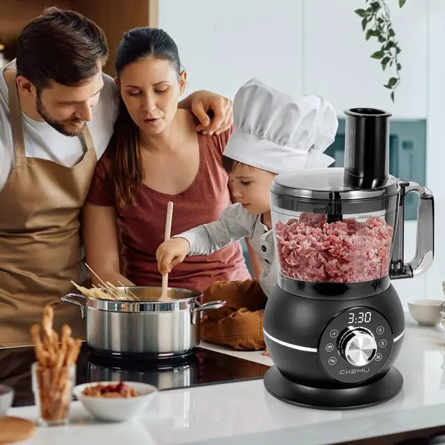 Alt view image 6 of 7 - 12 Cup Smart Food Processor, Electric Food Chopper