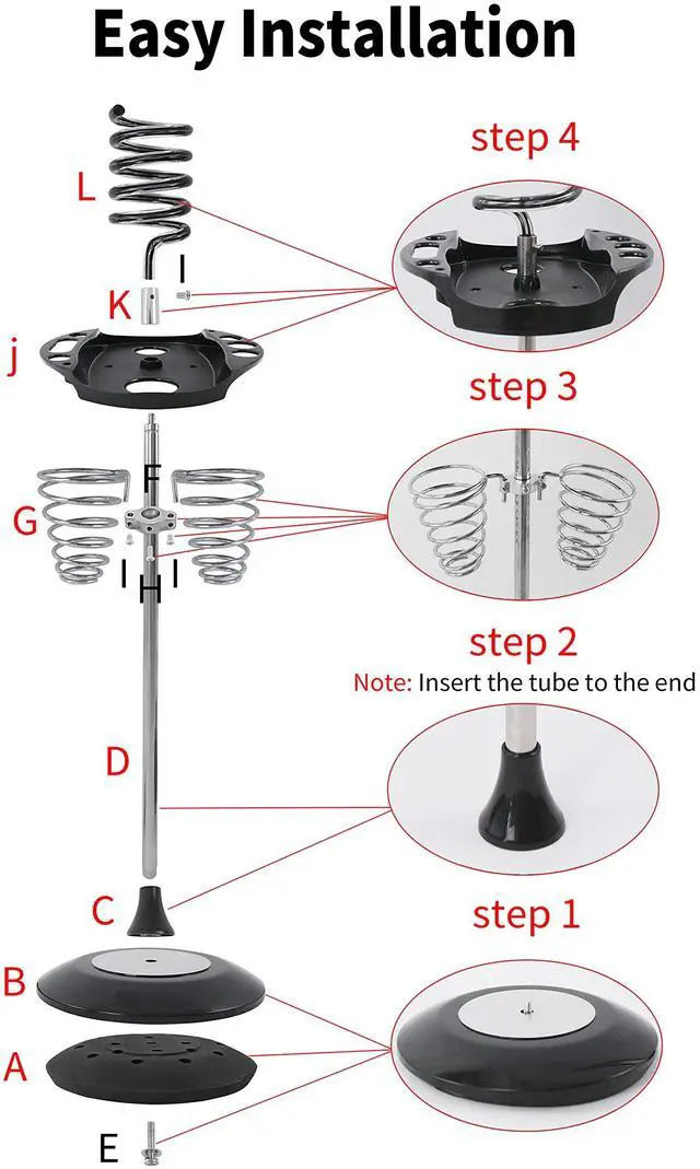 Alt view image 5 of 7 - Hair Dryer Stand,Twisty Style Acrylic Top Holder,Hair Styling Appliances with Tray Two Spiral Holders and Heavy Base for Hair Dryer,Flat Iron,Curling Stick,Hair Straightener,Brush (crystal)